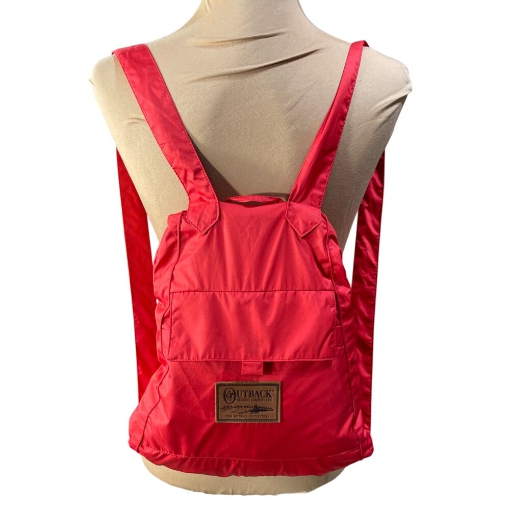 Outback Trading Company Pack-a-roo Parka Backpack Red Size S Small Hiking Lightw